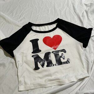 I ❤️ me crop top